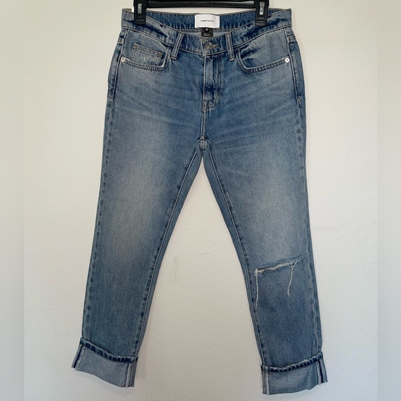Current/Elliott The Fling Cuffed Cropped Boyfriend Capri Jeans NWT - Picture 2 of 15